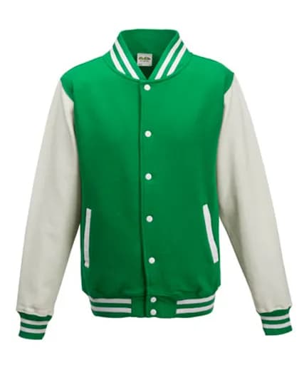 Varsity Jacket - Kelly Green/White