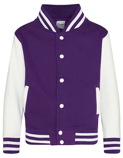 Kids´ Varsity Jacket - Purple/White