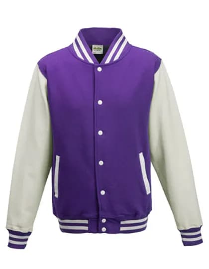 Varsity Jacket - Purple/White