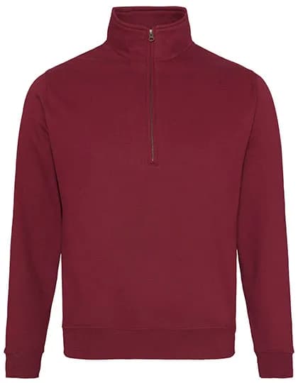 Sophomore 1/4 Zip Sweat - Burgundy