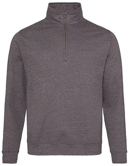 Sophomore 1/4 Zip Sweat - Charcoal (Heather)