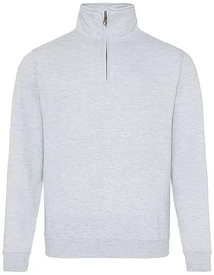 Sophomore 1/4 Zip Sweat - Heather Grey