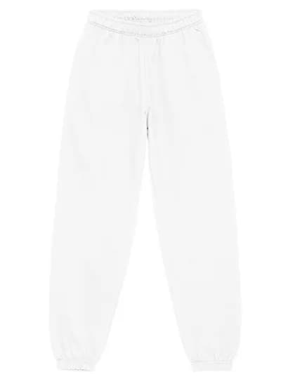 College Cuffed Jogpants - Arctic White