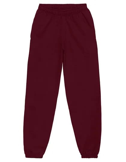 College Cuffed Jogpants - Burgundy