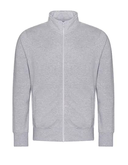 Campus Full Zip Sweat - Heather Grey