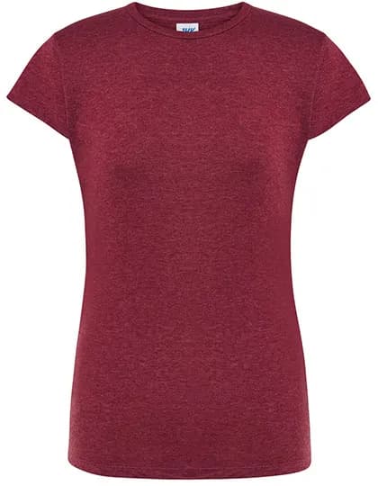 Ladies´ Regular Comfort T-Shirt - Burgundy Heather