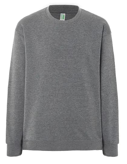 Crew Neck Sweatshirt - Dark Grey Melange