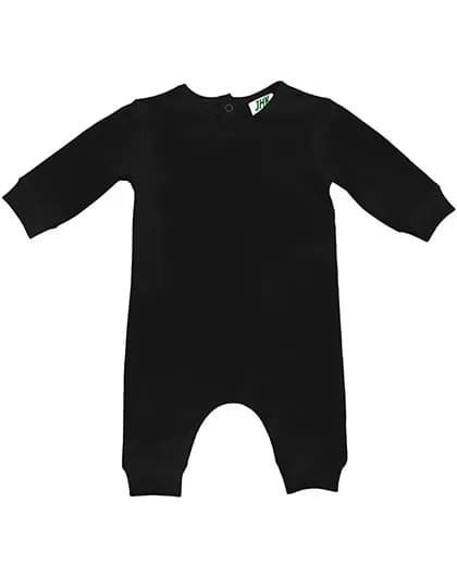 Baby Playsuit Long Sleeve - Black