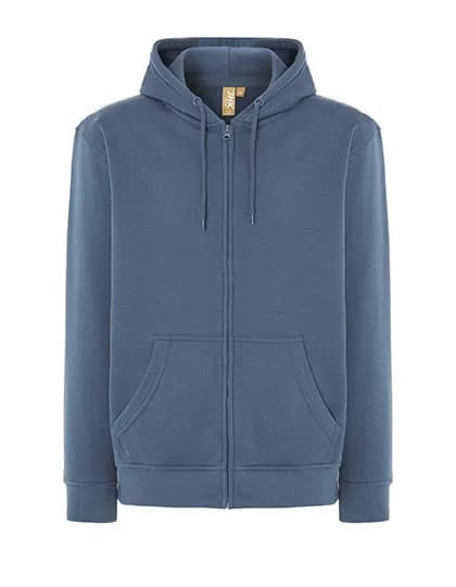 Unisex Hooded Full Zip Sweat Fuji - Steel Blue