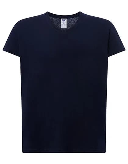 Ladies´ Curves T-Shirt V-Neck - Navy