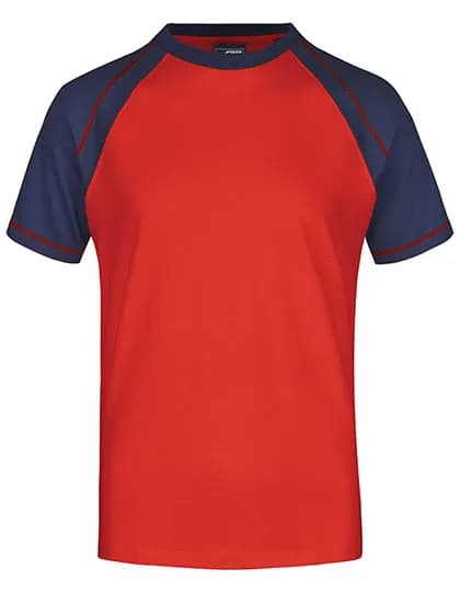 Men´s Raglan-T - Red/Navy