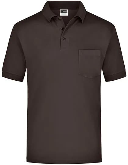 Polo-Piqué Pocket - Brown