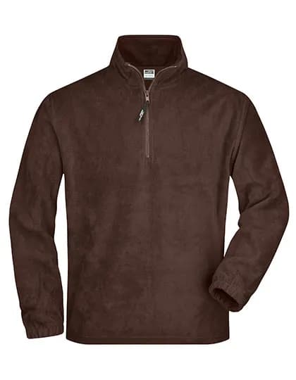 Half-Zip Fleece - Brown