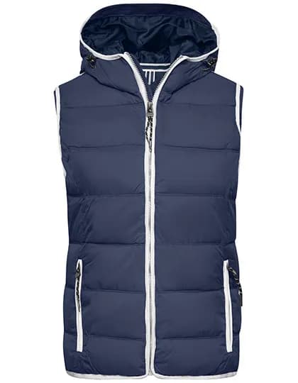 Ladies´ Maritime Vest - Navy/White