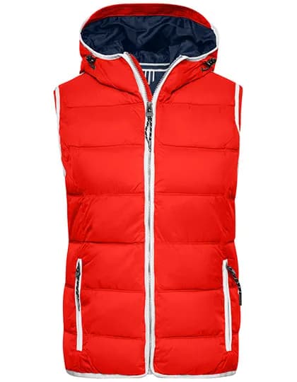 Ladies´ Maritime Vest - Red/White