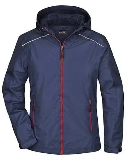 Ladies´ Rain Jacket - Navy/Red