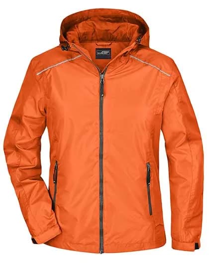 Ladies´ Rain Jacket - Orange/Carbon