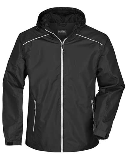 Men´s Rain Jacket - Black/Silver (Solid)