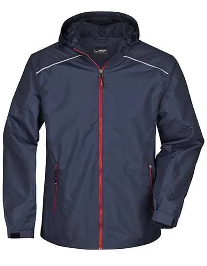 Men´s Rain Jacket - Navy/Red
