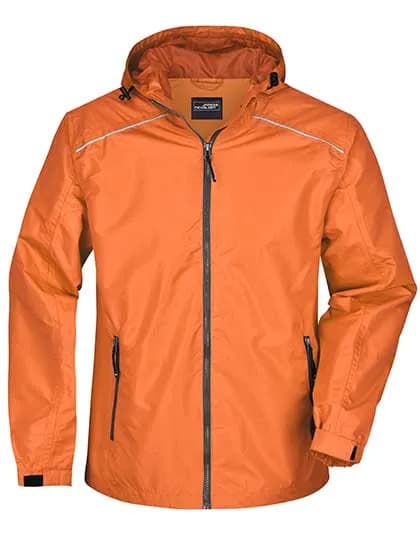 Men´s Rain Jacket - Orange/Carbon