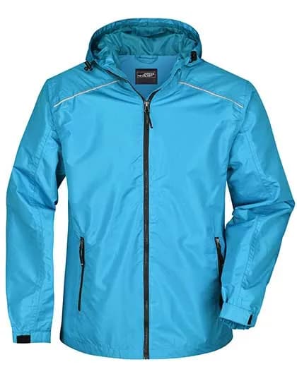 Men´s Rain Jacket - Turquoise/Iron Grey