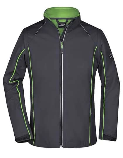 Ladies´ Zip-Off Softshell Jacket - Iron Grey/Green