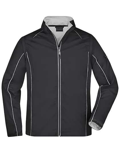 Men´s Zip-Off Softshell Jacket - Black/Silver (Solid)