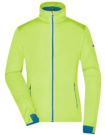Ladies´ Sports Softshell Jacket - Bright Yellow/Bright Blue