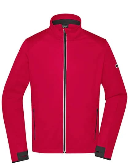 Men´s Sports Softshell Jacket - Light Red/Black