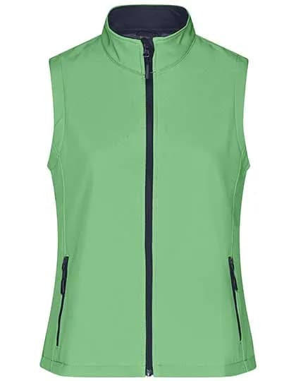 Ladies´ Promo Softshell Vest - Green/Navy