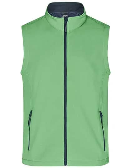 Men´s Promo Softshell Vest - Green/Navy