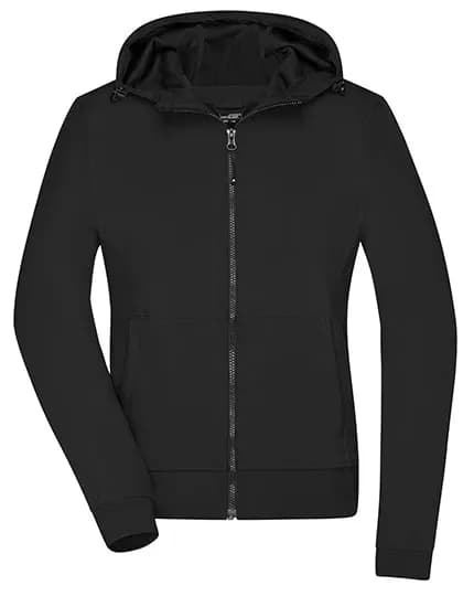 Ladies´ Hooded Softshell Jacket - Black/Black