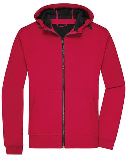 Men´s Hooded Softshell Jacket - Red/Black