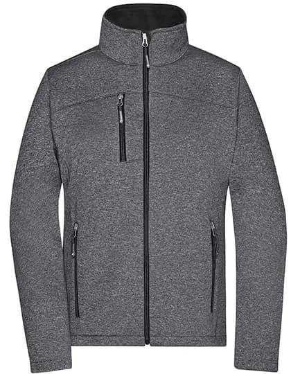 Ladies´ Softshell Jacket - Dark Melange/Black