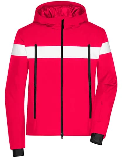 Men´s Wintersport Jacket - Light Red/White/Black