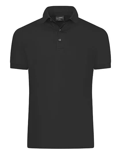 Men´s Mercerised Polo Slim Fit - Black