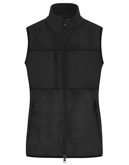 Ladies´ Fleece Vest - Black/Black