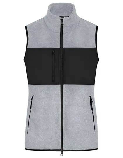 Ladies´ Fleece Vest - Light Melange/Black