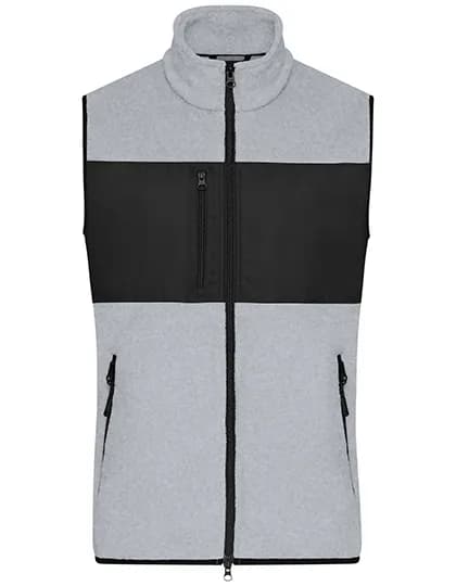 Men´s Fleece Vest - Light Melange/Black