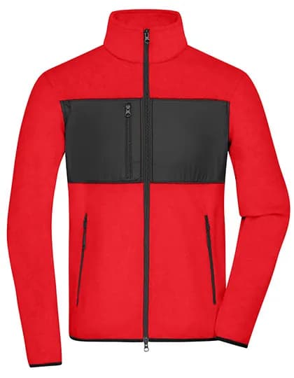 Men´s Fleece Jacket - Red/Black