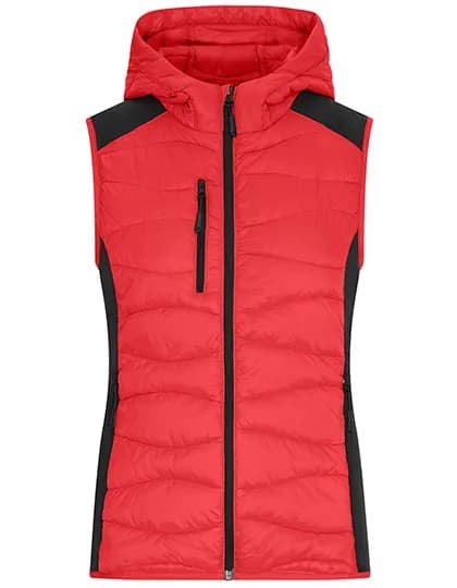 Ladies´ Hybrid Vest - Red/Black
