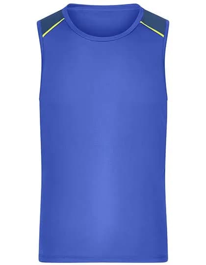 Men´s Running Tank - Peacock Blue