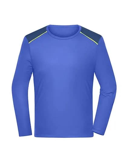 Men´s Running Shirt Longsleeve - Peacock Blue