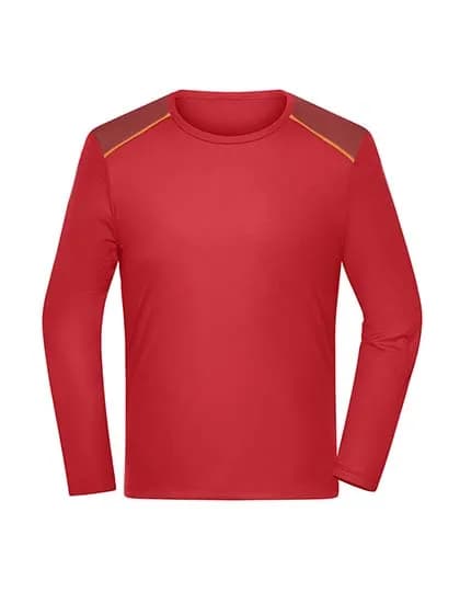 Men´s Running Shirt Longsleeve - Spicy Orange