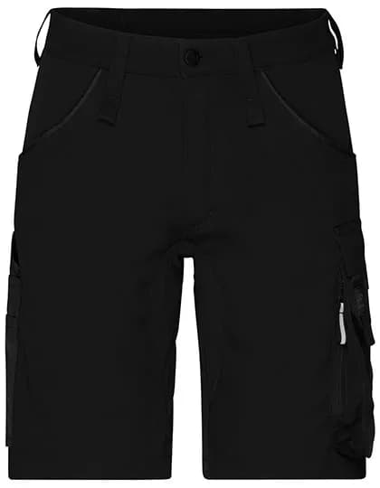 Workwear Stretch-Bermuda Slim Line - Black/Black