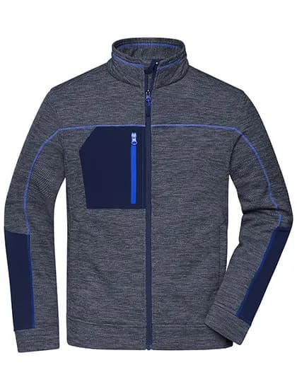 Men´s Structure Fleece Jacket - Navy Melange/Navy/Royal
