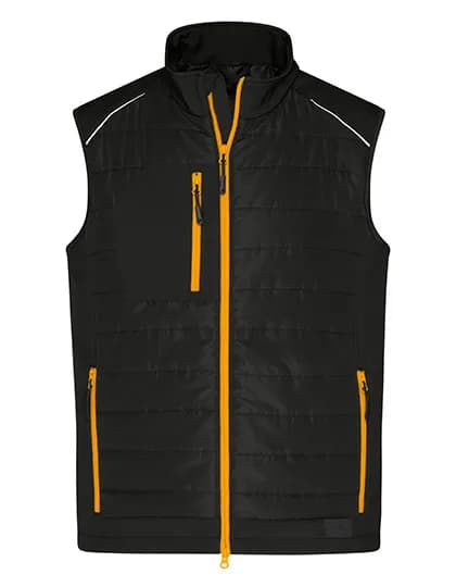 Men´s Hybrid Vest - Black/Neon Orange