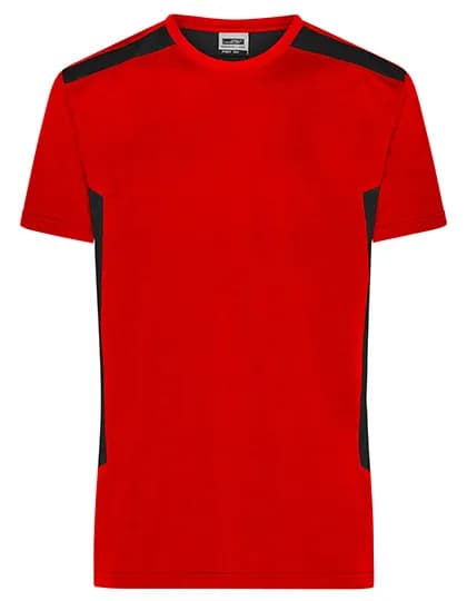 Men´s Workwear T-Shirt -STRONG- - Red/Black