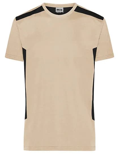 Men´s Workwear T-Shirt -STRONG- - Stone/Black