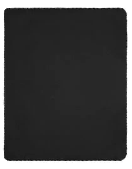 Fleece Blanket - Black/Light Grey